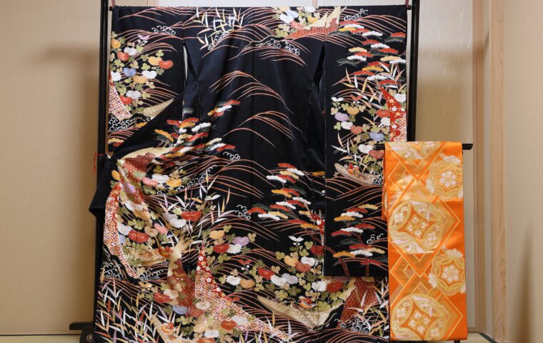 奈良で成人式を迎える方のための振袖と袋帯の組み合わせ