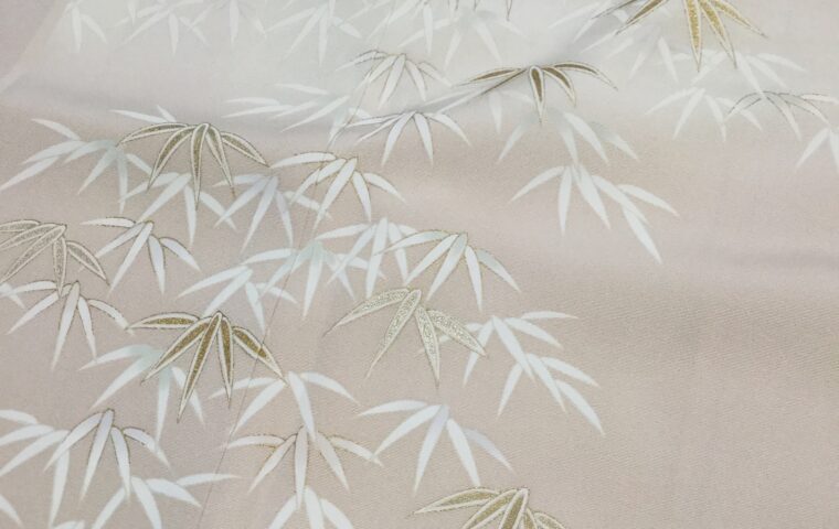 付下げ　笹柄　着物相談