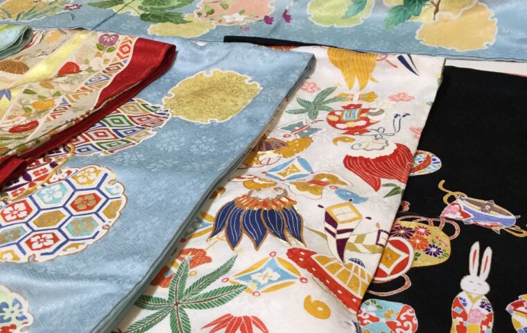 振袖　展示風景の一部