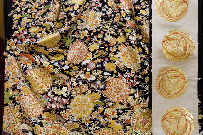 振袖　正倉院華文　宝尽くし　袋帯