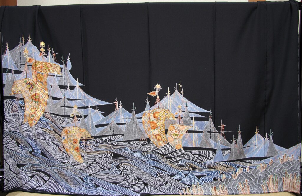 黒留袖 加賀友禅