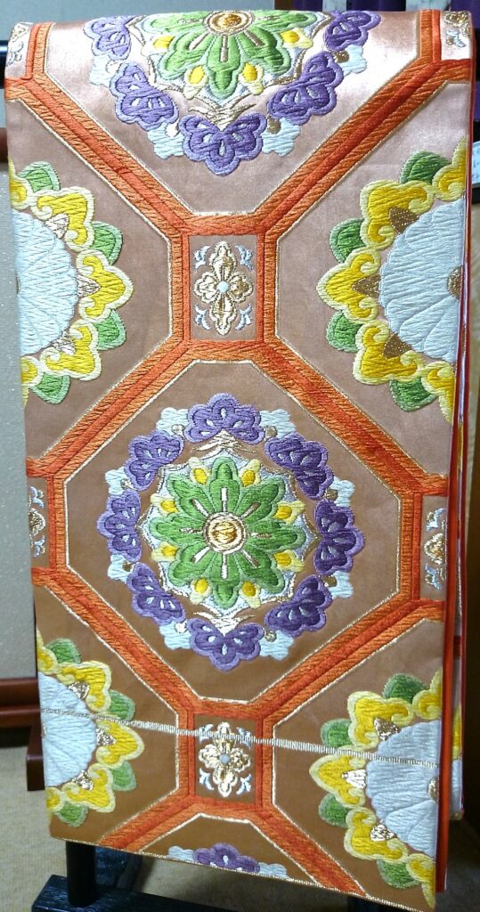 西陣織　袋帯　燭光文