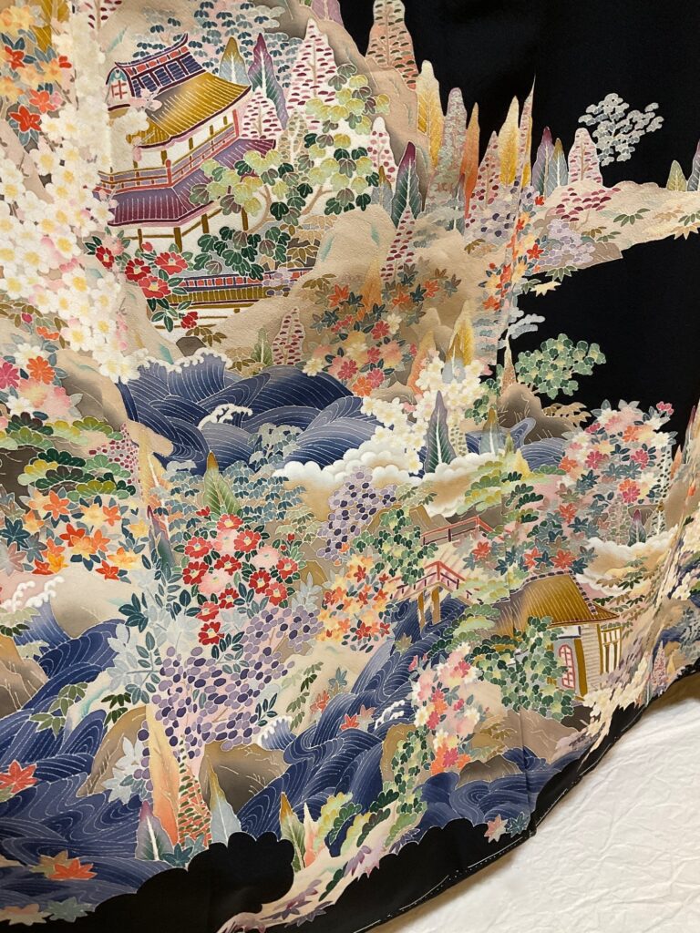 本加賀友禅 黒留袖 土田外男